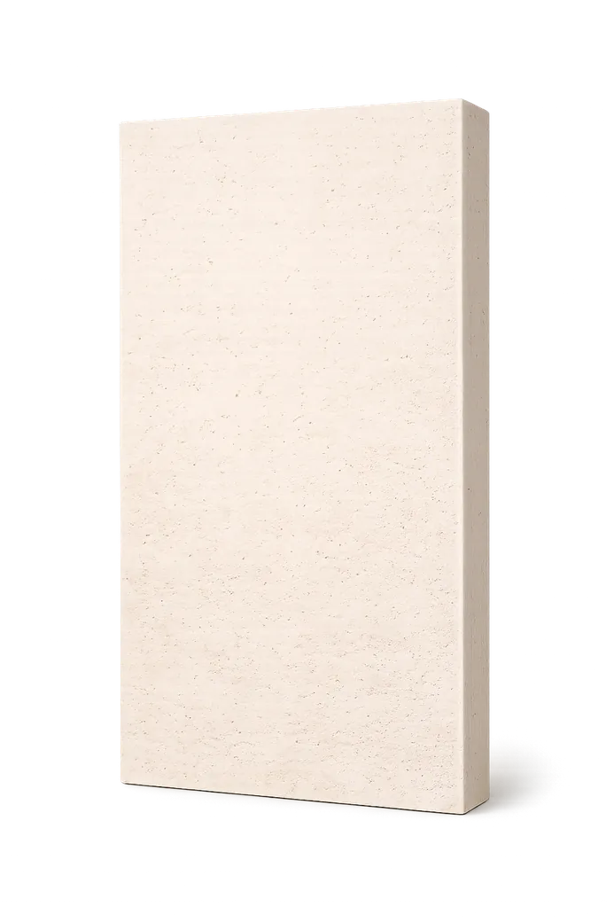 Pale cream limestone slab with subtle fossil-like grain