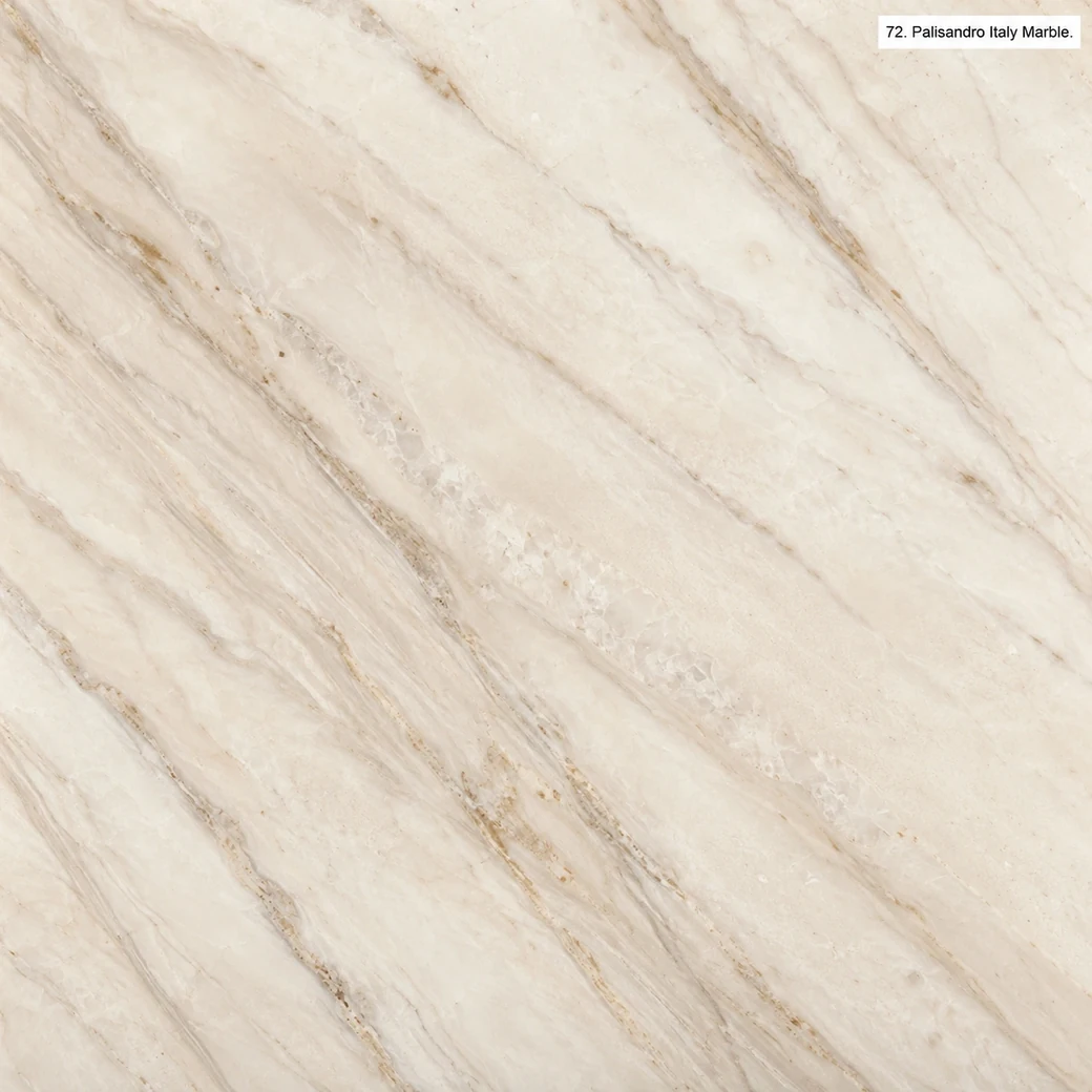 Palisandro Italy Marble with layered Italian wood grain stone, ivory fields, hazel veins and a warm pearly polished finish.