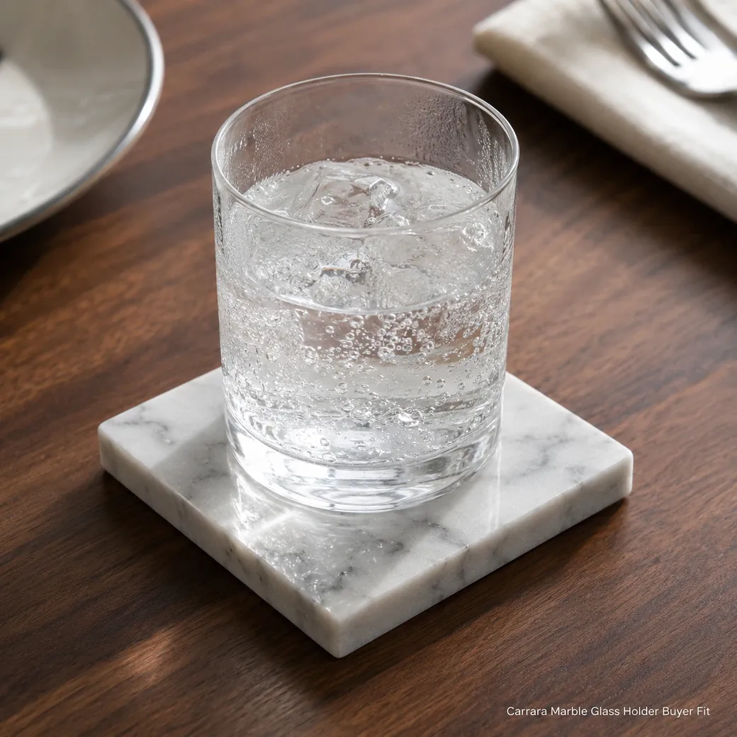 The Ø42 cm top gives enough room for a drink, book or small lamp without behaving like a full sideboard, while the 52 cm height suits placement close to many sofa and lounge-chair arms. For bedside use, compare that 52 cm height with the actual mattress top so the surface remains easy to reach rather than sitting noticeably too high or low.