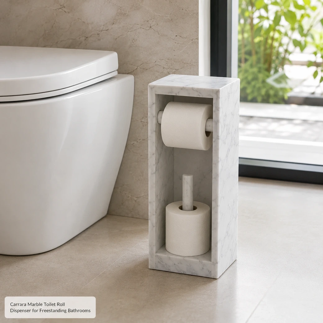 The 30 × 20 cm Carrara tray offers more usable area than a compact jewellery or perfume dish, making it suitable for a larger vanity arrangement, grouped display pieces or broader catchall use. At 2.20 kg before anything is placed on it, however, it becomes substantially heavier once loaded for serving, so carrying should be deliberate and the tray should be lifted with both hands rather than treated like a lightweight serving board.